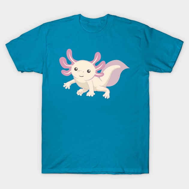 Wee Adorable Axolotl T-Shirt by cartoonowl